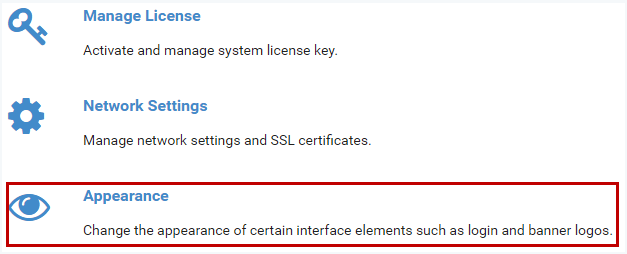 Settings > Appearance