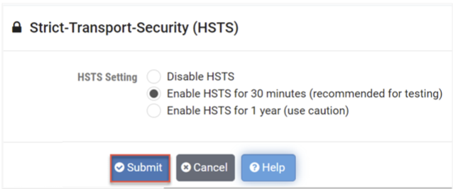 Strict Transport Security (HSTS)