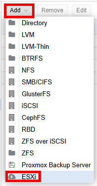 Add > ESXi