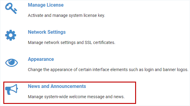 News and Announcements